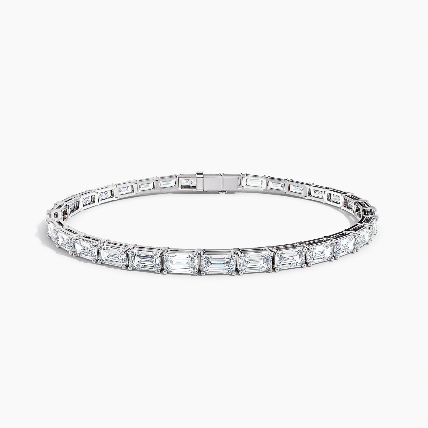 4-Prong East-to-West Emerald Tennis Bracelet
