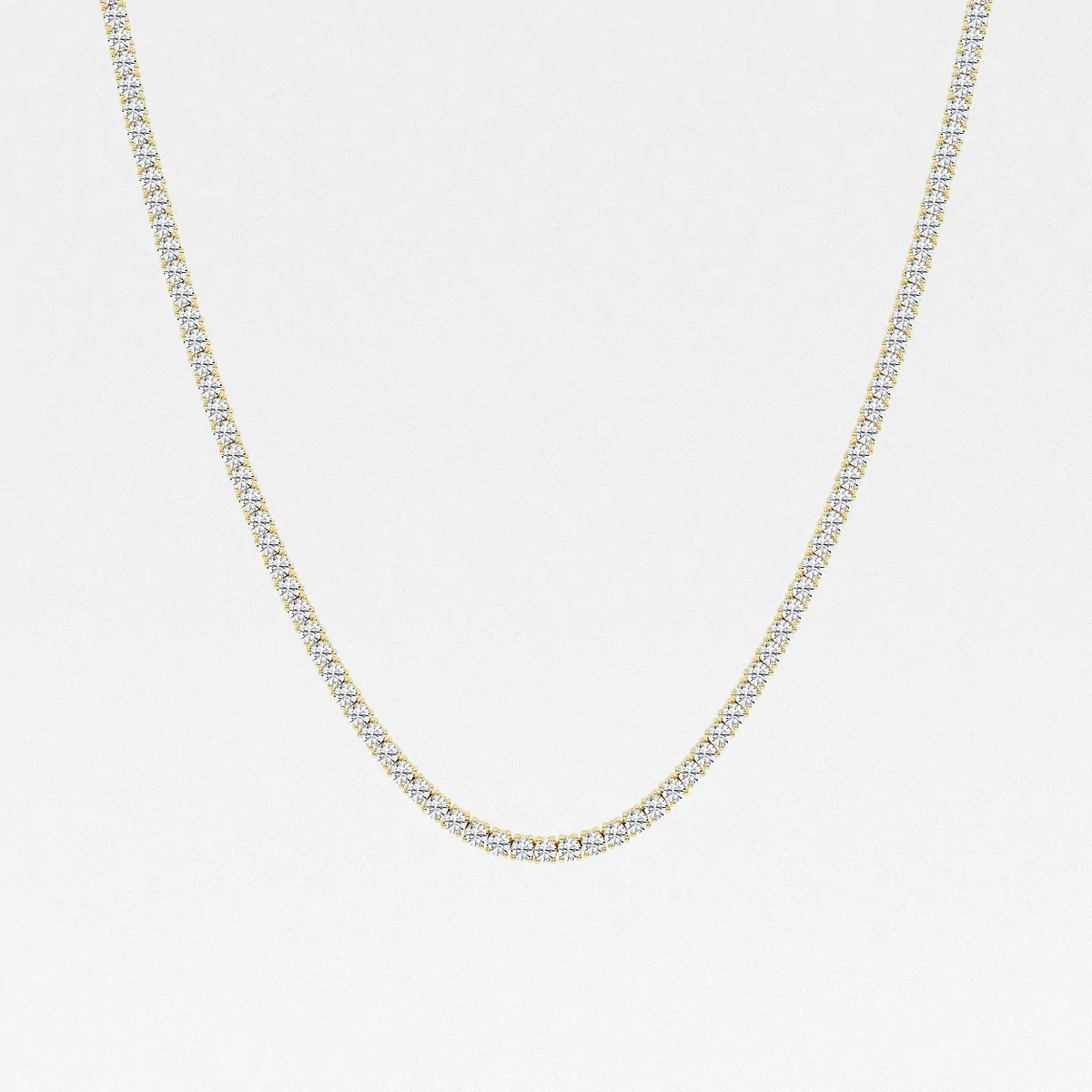 4-Prong Classic Tennis Necklace 1