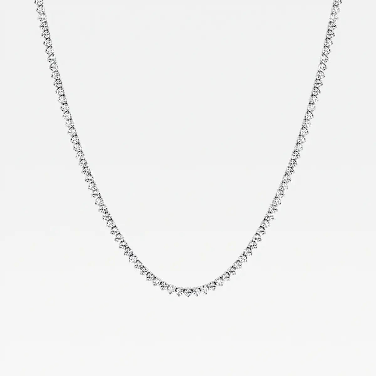 3-Prong Classic Tennis Necklace