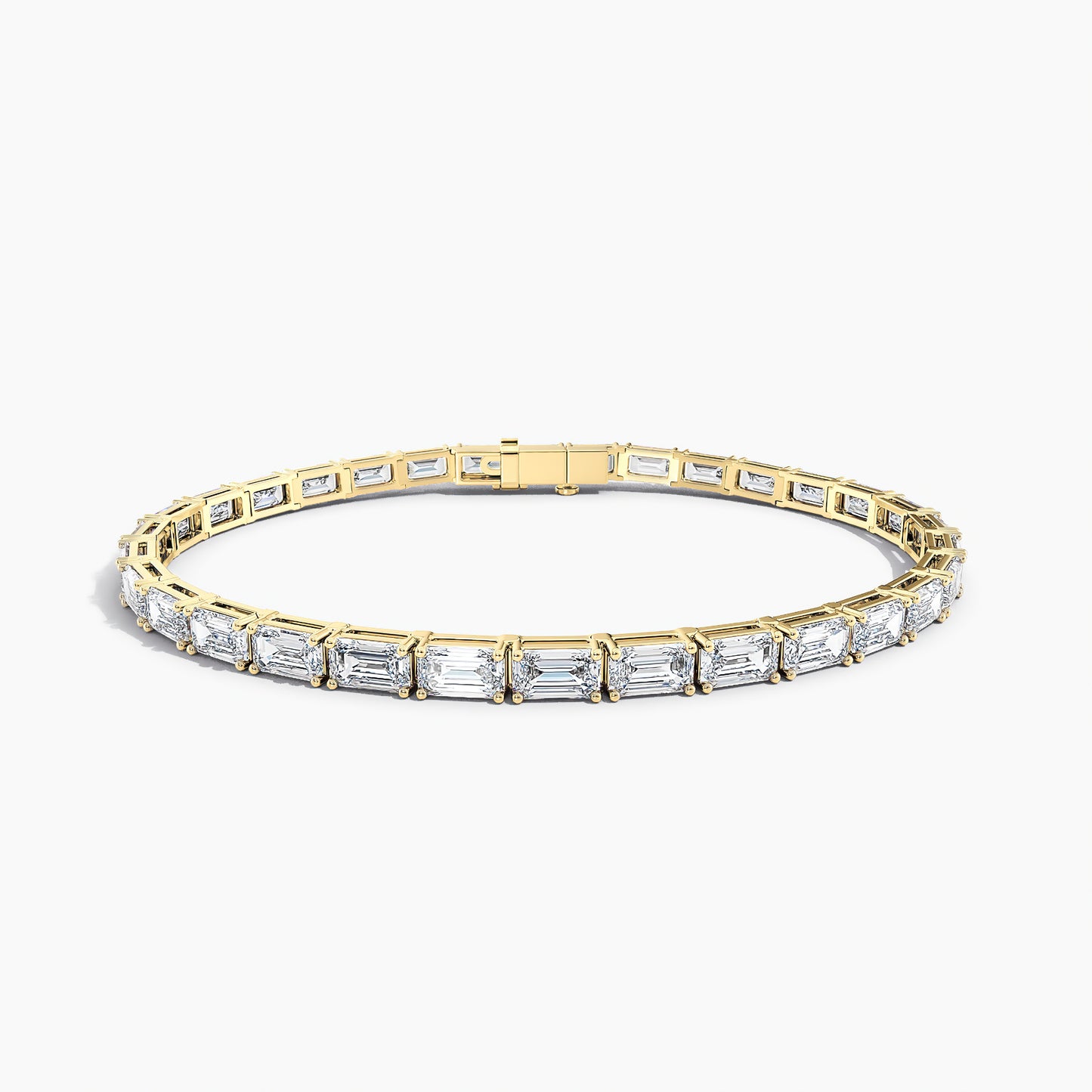 4-Prong East-to-West Emerald Tennis Bracelet