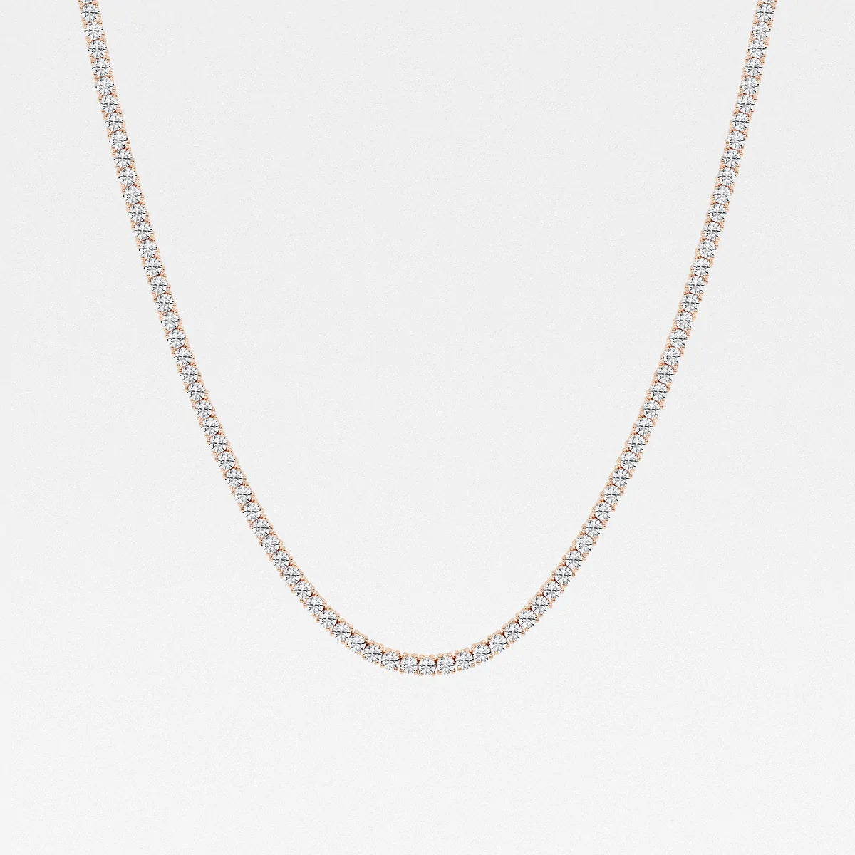 4-Prong Classic Tennis Necklace 1