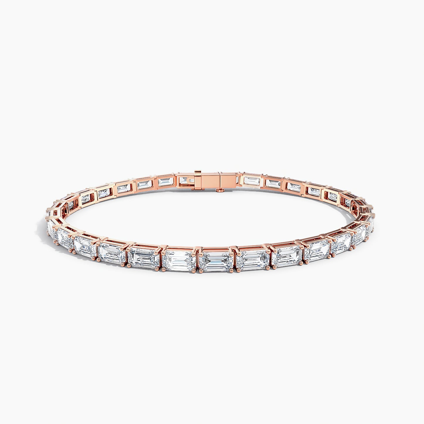 4-Prong East-to-West Emerald Tennis Bracelet
