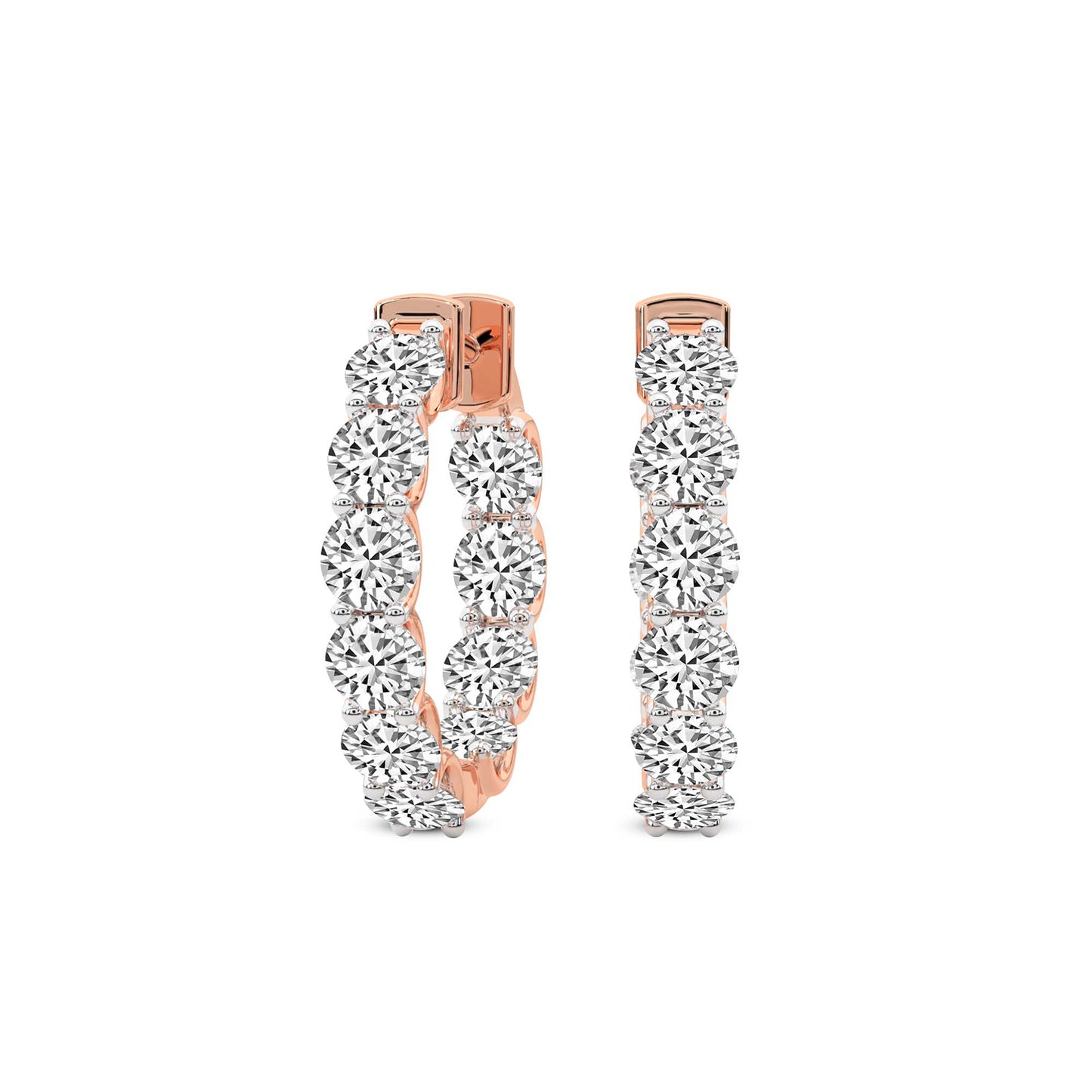 Inside-Out Round Hoop Earrings