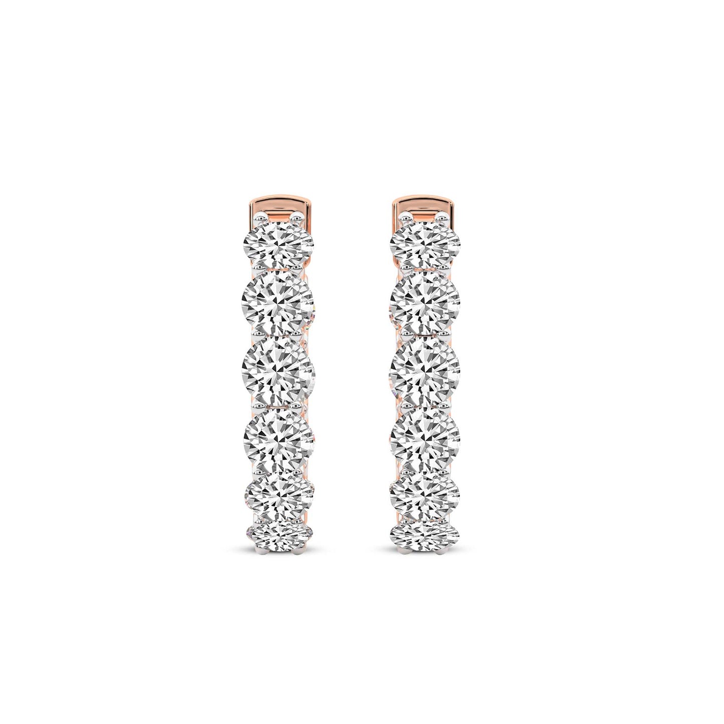 Inside-Out Round Hoop Earrings