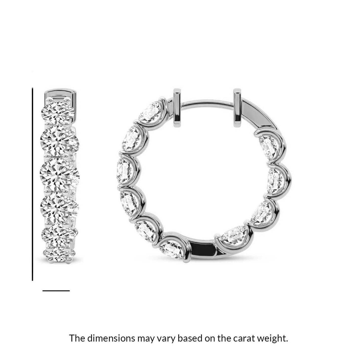 Inside-Out Round Hoop Earrings