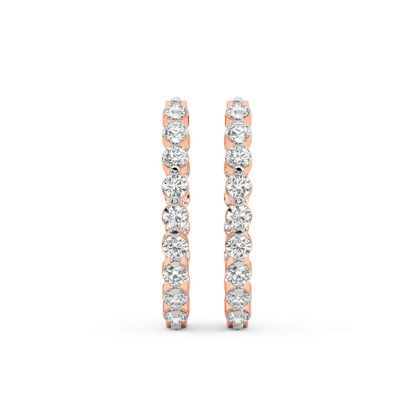 Inside-Out Round Hoop Earrings