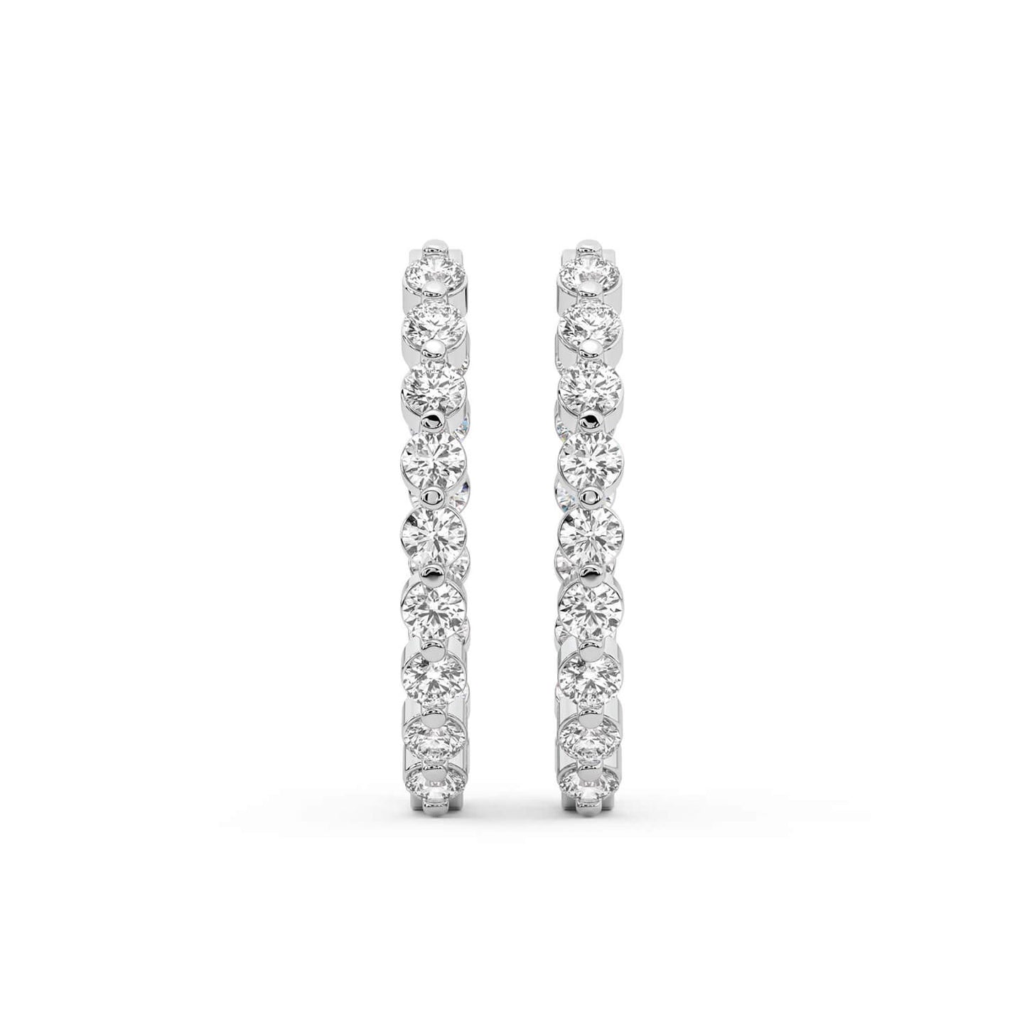 Inside-Out Round Hoop Earrings