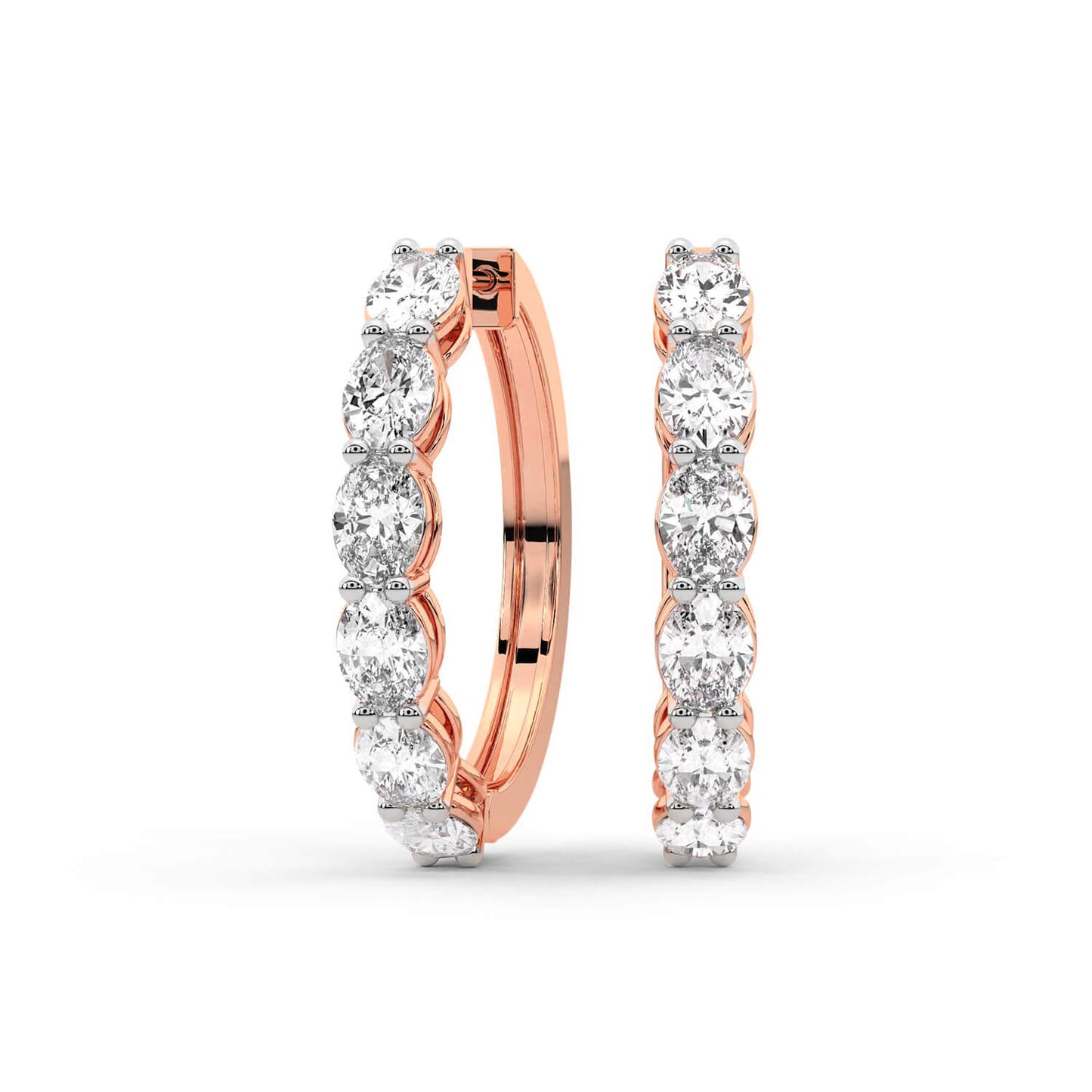 Oval Hoop Earrings