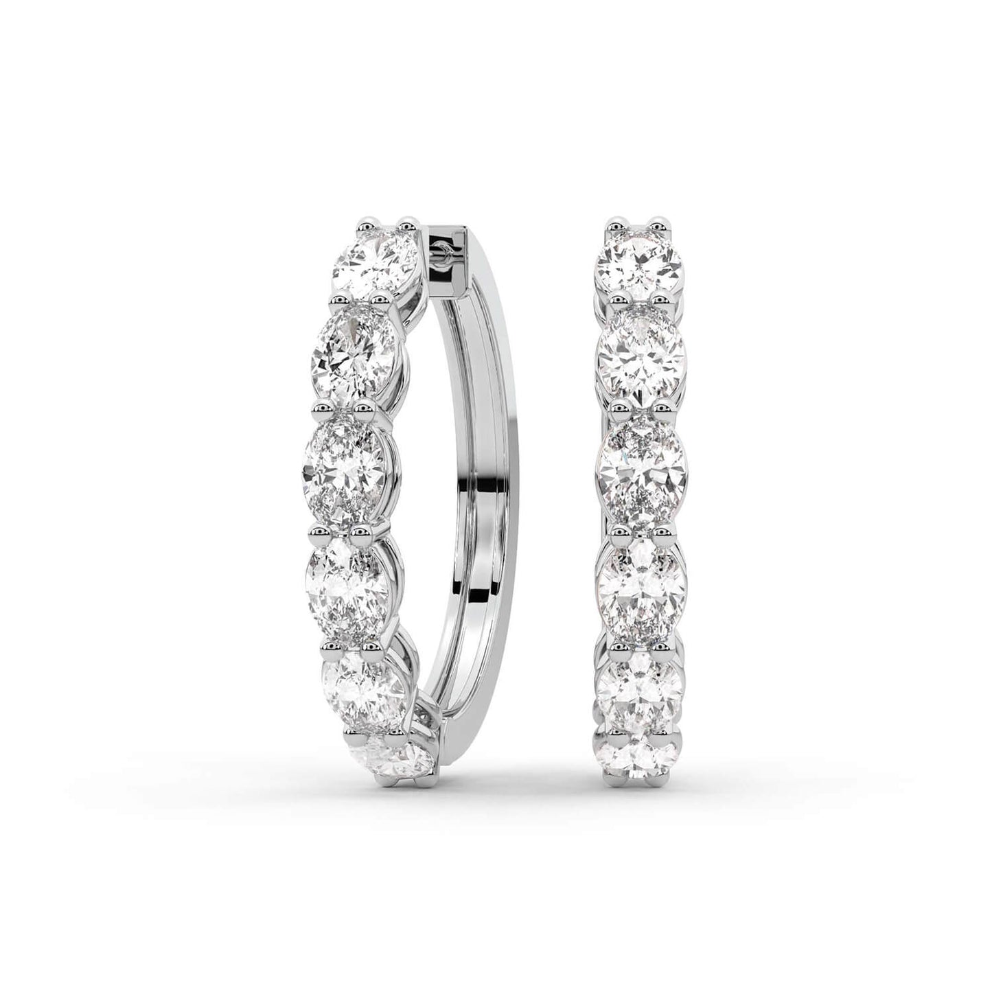 Oval Hoop Earrings