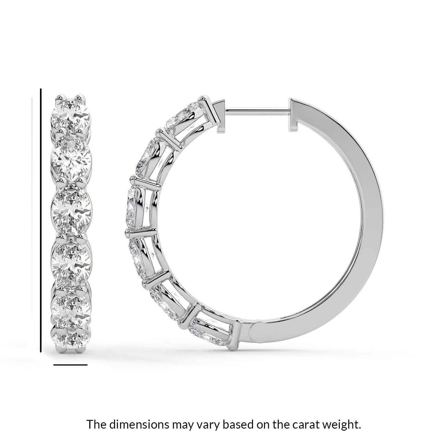 Oval Hoop Earrings