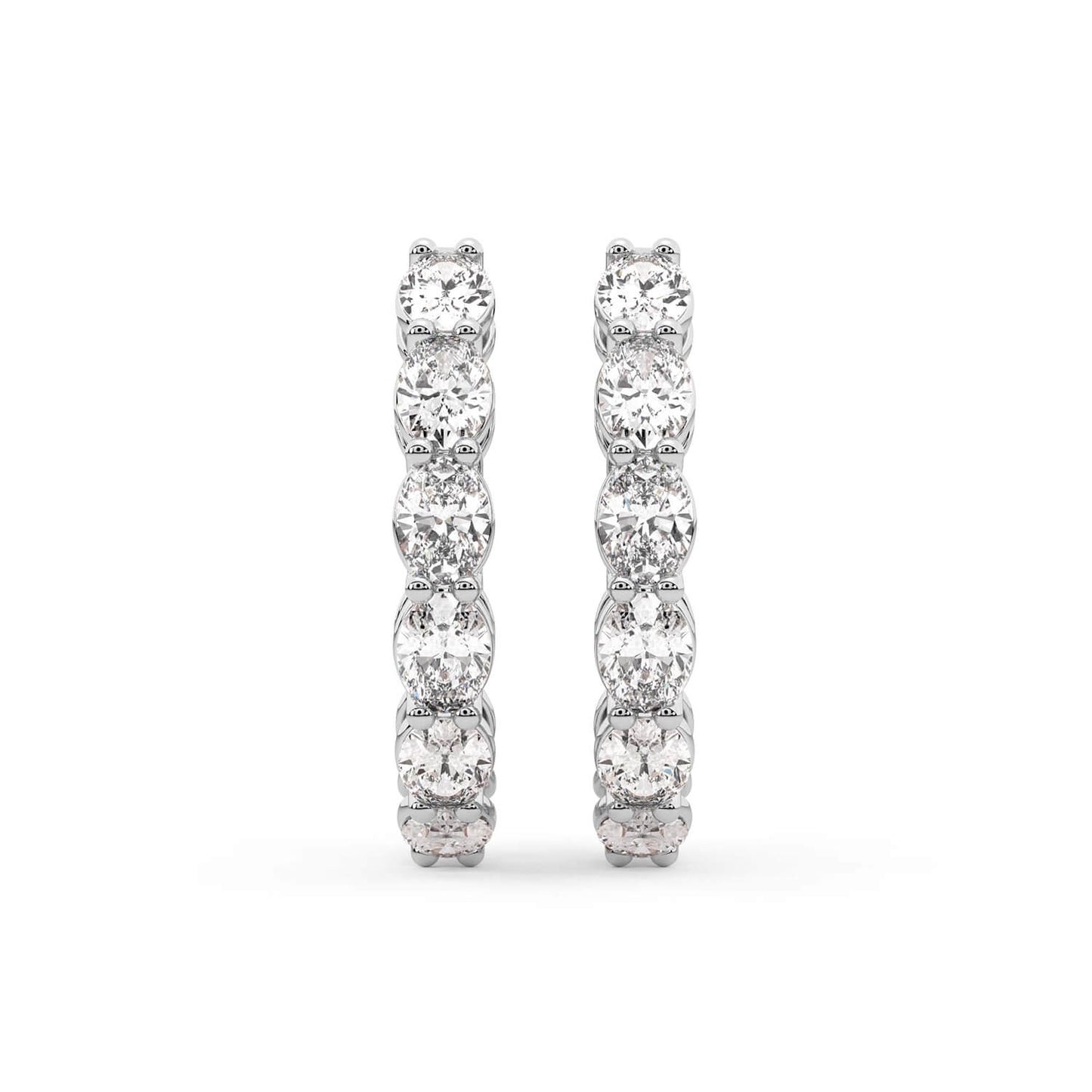 Oval Hoop Earrings