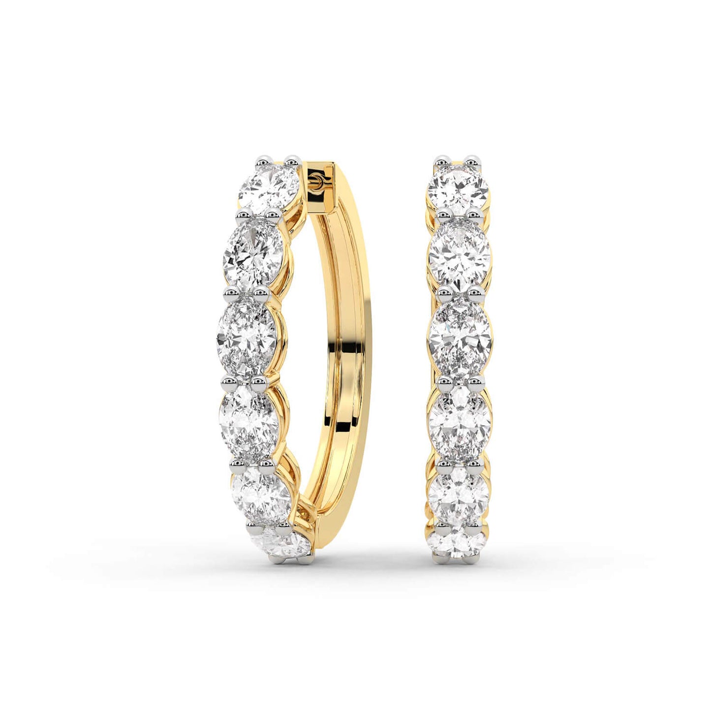 Oval Hoop Earrings