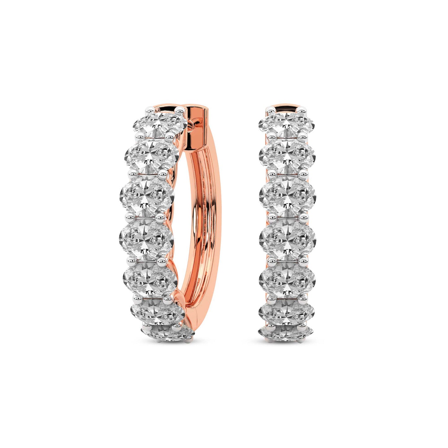 Oval Hoop Earrings