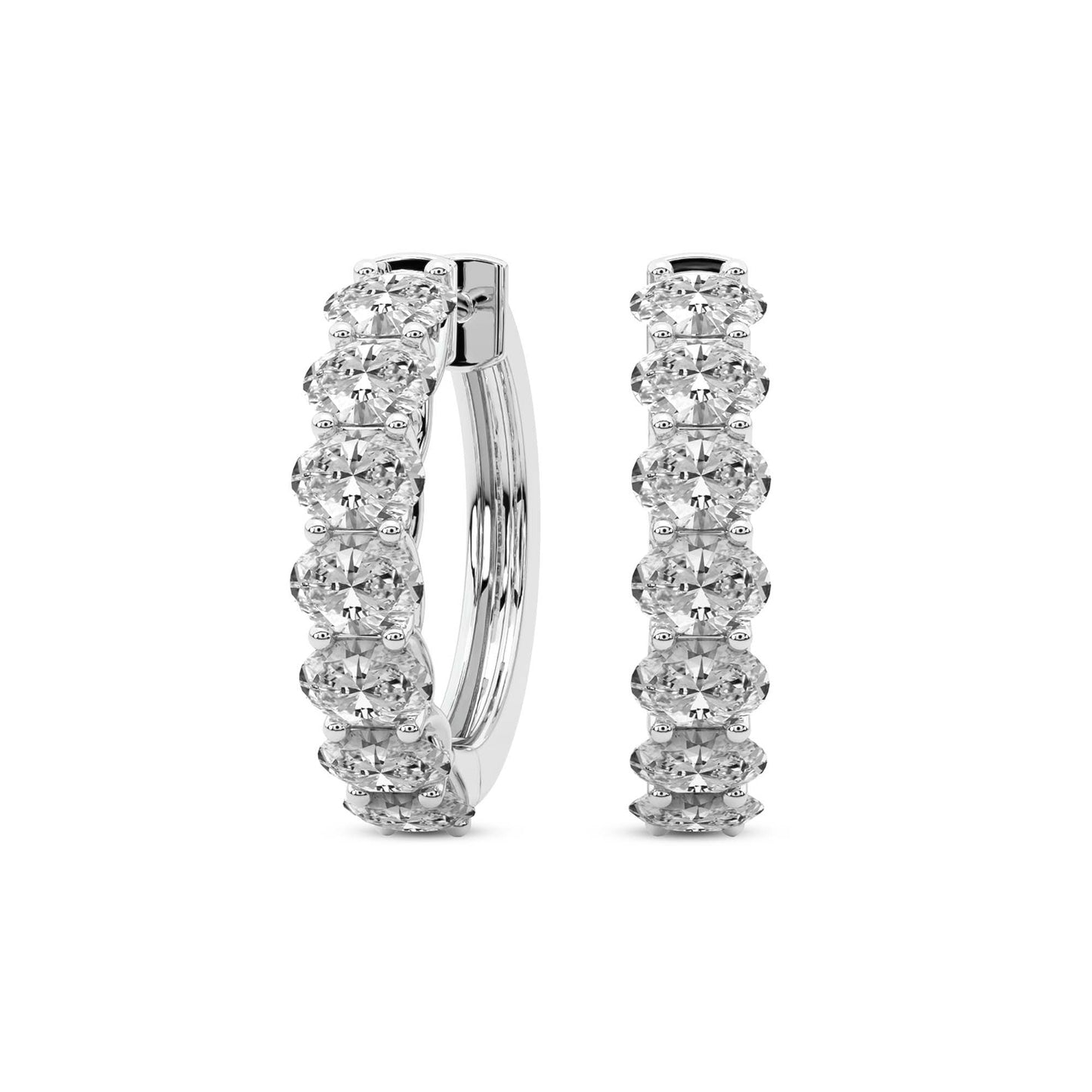 Oval Hoop Earrings