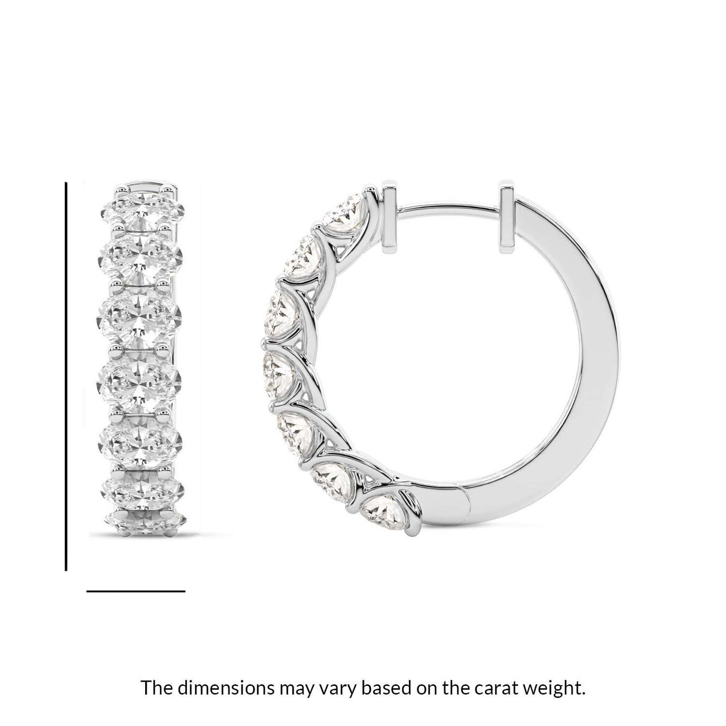 Oval Hoop Earrings
