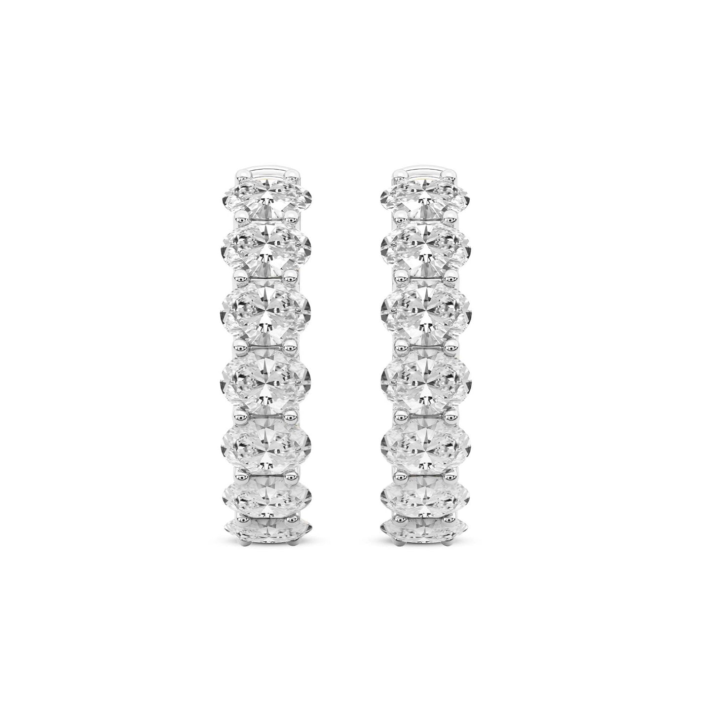 Oval Hoop Earrings