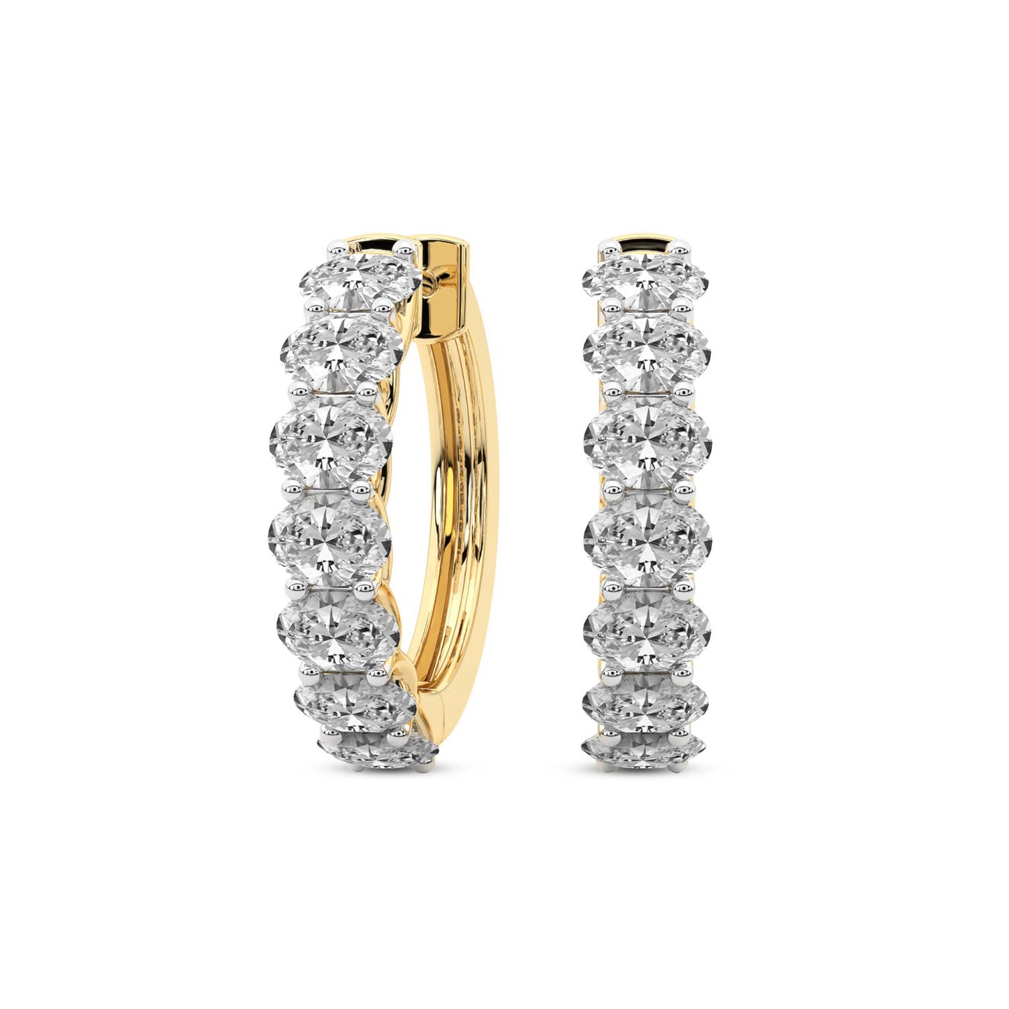 Oval Hoop Earrings