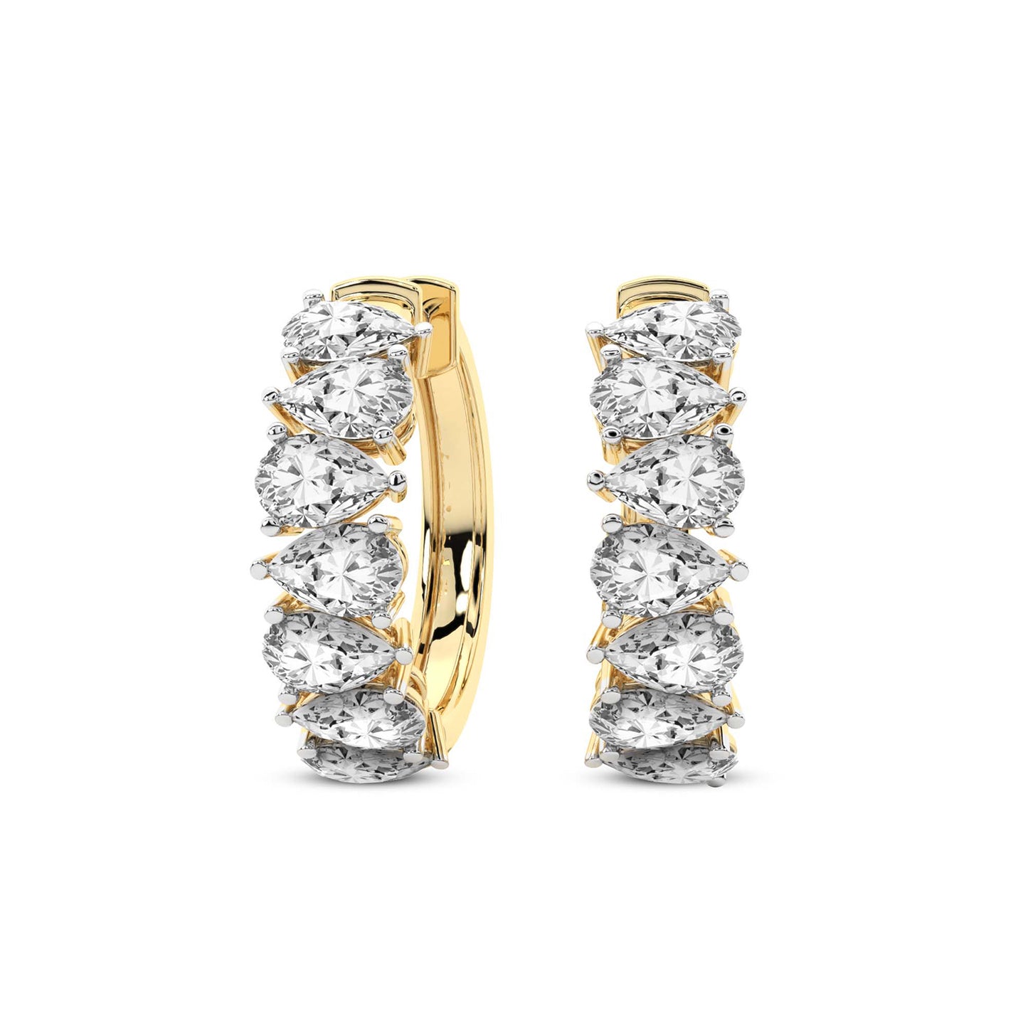 Pear Hoop Earrings