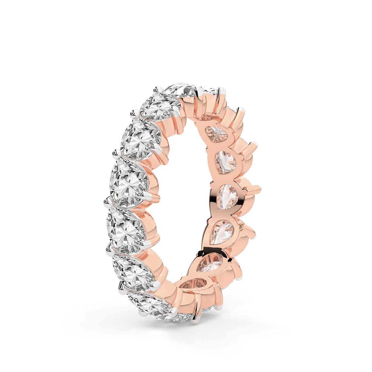 Pear Diamond Eternity Band