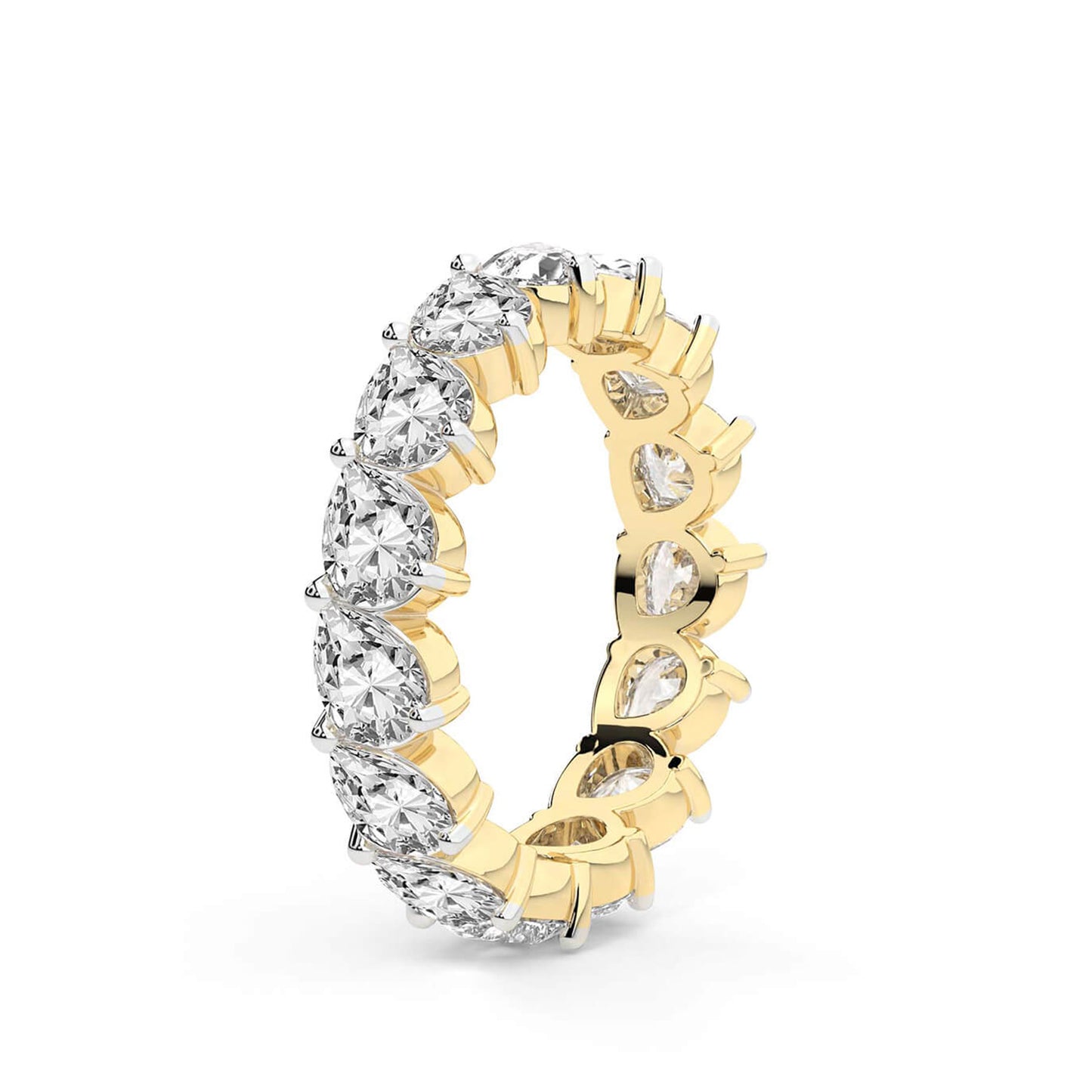 Pear Diamond Eternity Band