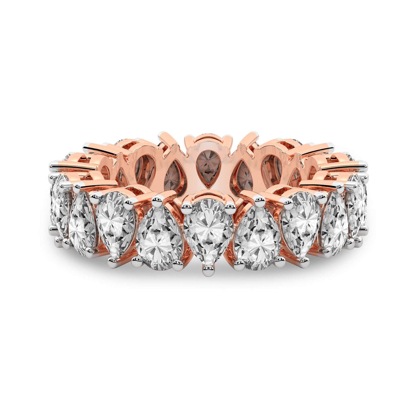 Pear Diamond Eternity Band
