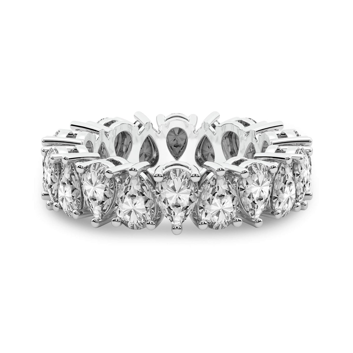 Pear Diamond Eternity Band