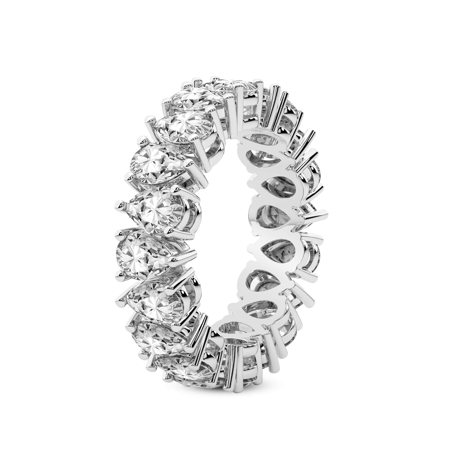 Pear Diamond Eternity Band