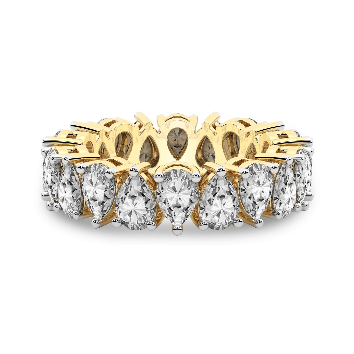 Pear Diamond Eternity Band