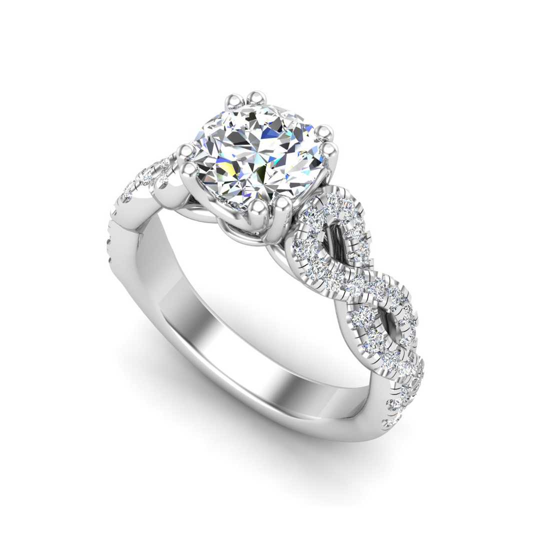 Engagement Ring ERSM0049-1.00RB