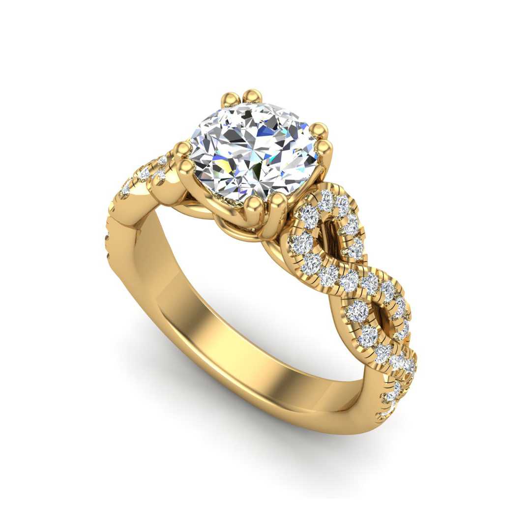Engagement Ring ERSM0049-1.00RB
