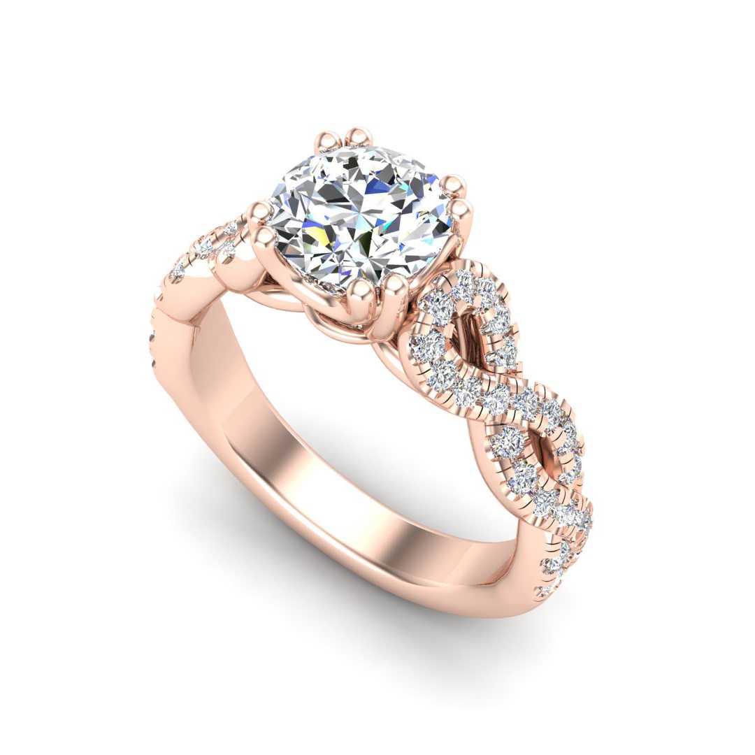 Engagement Ring ERSM0049-1.00RB