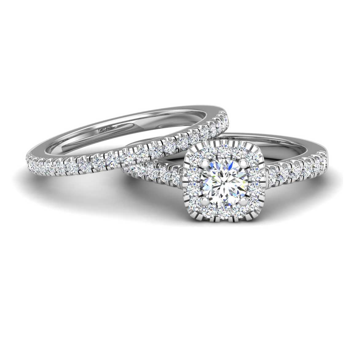 Engagement Ring Wedding Set - ERWS0053-1.00RB