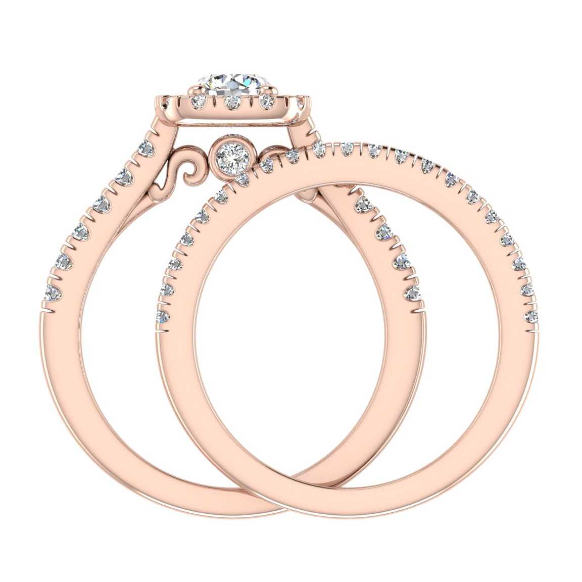 Engagement Ring Wedding Set - ERWS0053-1.00RB