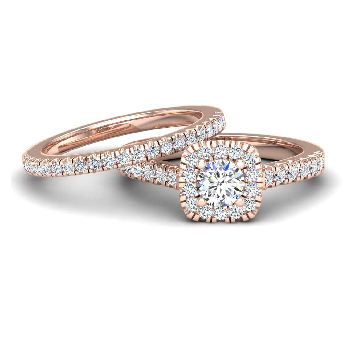 Engagement Ring Wedding Set - ERWS0053-1.00RB