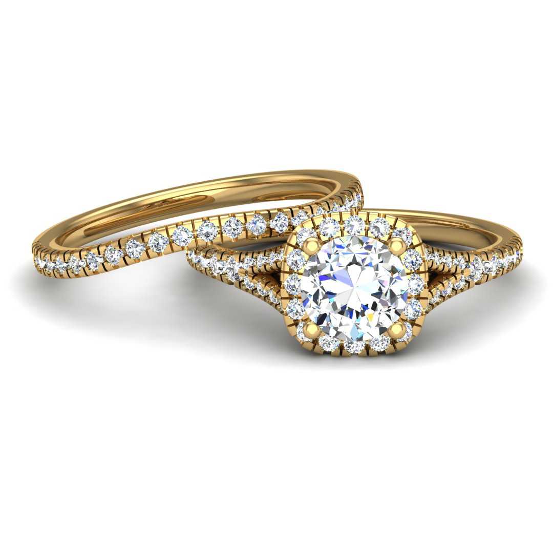 Engagement Ring Wedding Set - ERWS0062-1.00RB