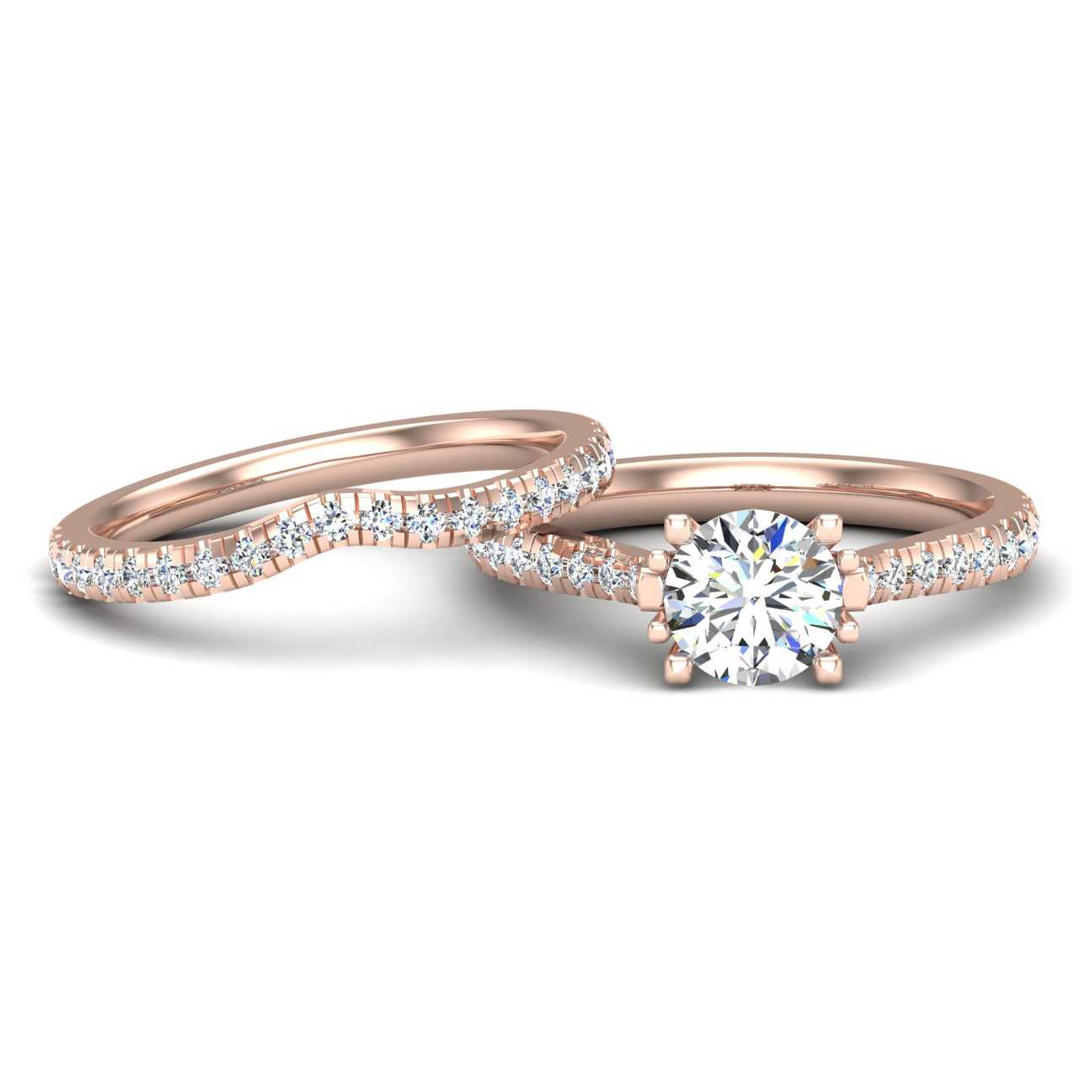 Engagement Ring Wedding Set - ERWS0092-1.00RB
