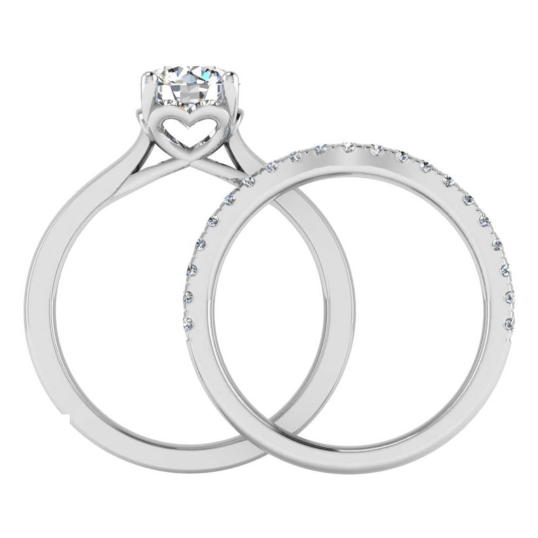 Engagement Ring Wedding Set - ERWS0095-1.00RB