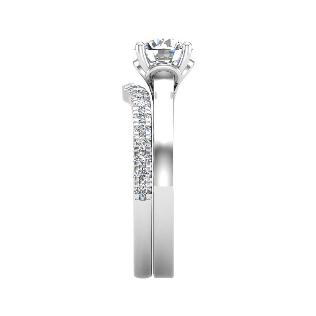 Engagement Ring Wedding Set - ERWS0095-1.00RB