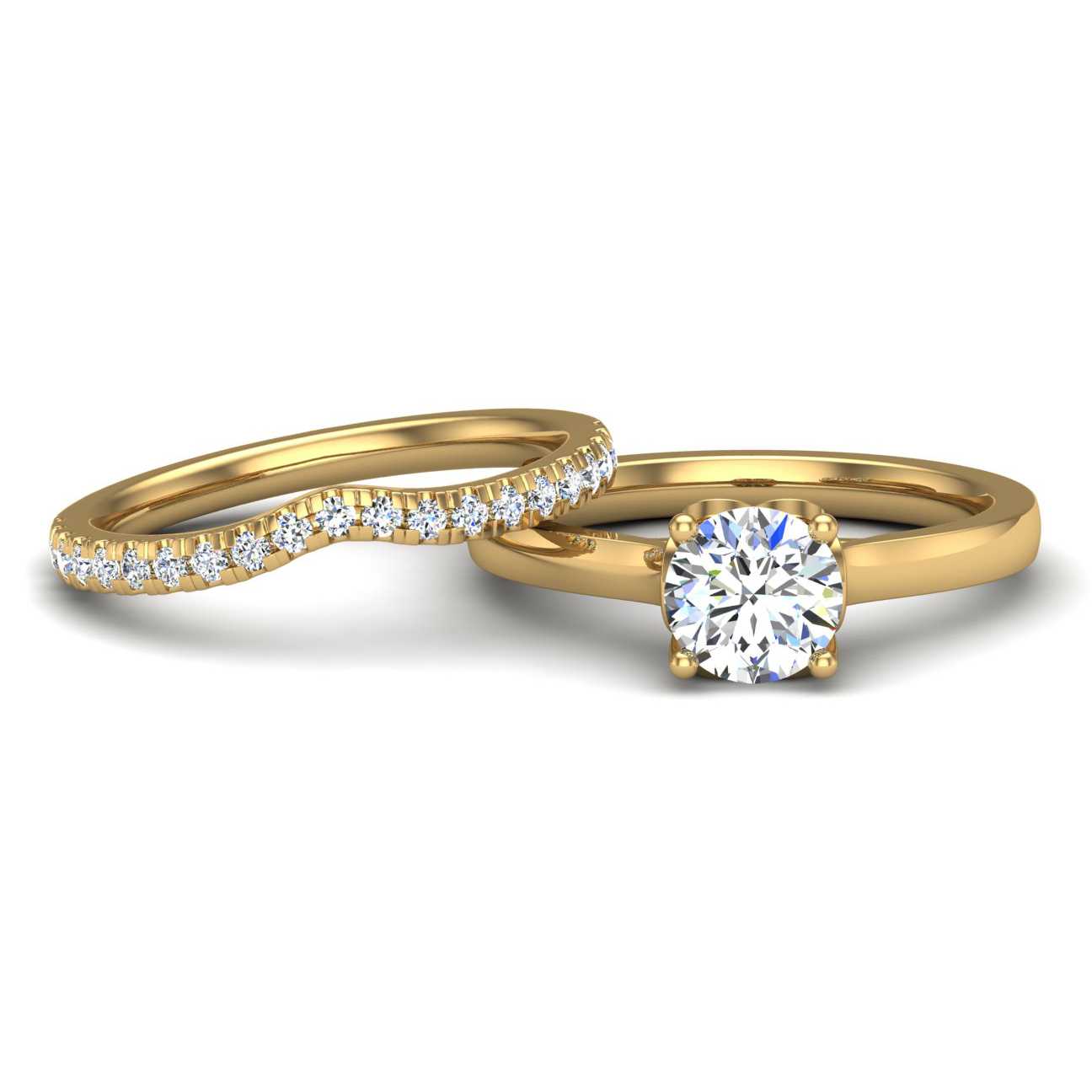 Engagement Ring Wedding Set - ERWS0095-1.00RB