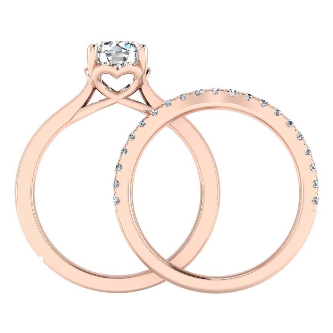 Engagement Ring Wedding Set - ERWS0095-1.00RB