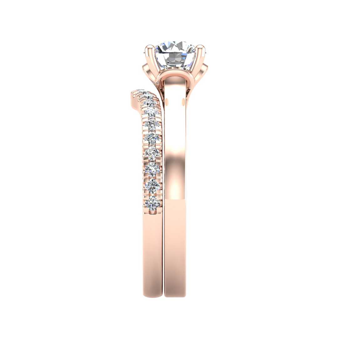 Engagement Ring Wedding Set - ERWS0095-1.00RB