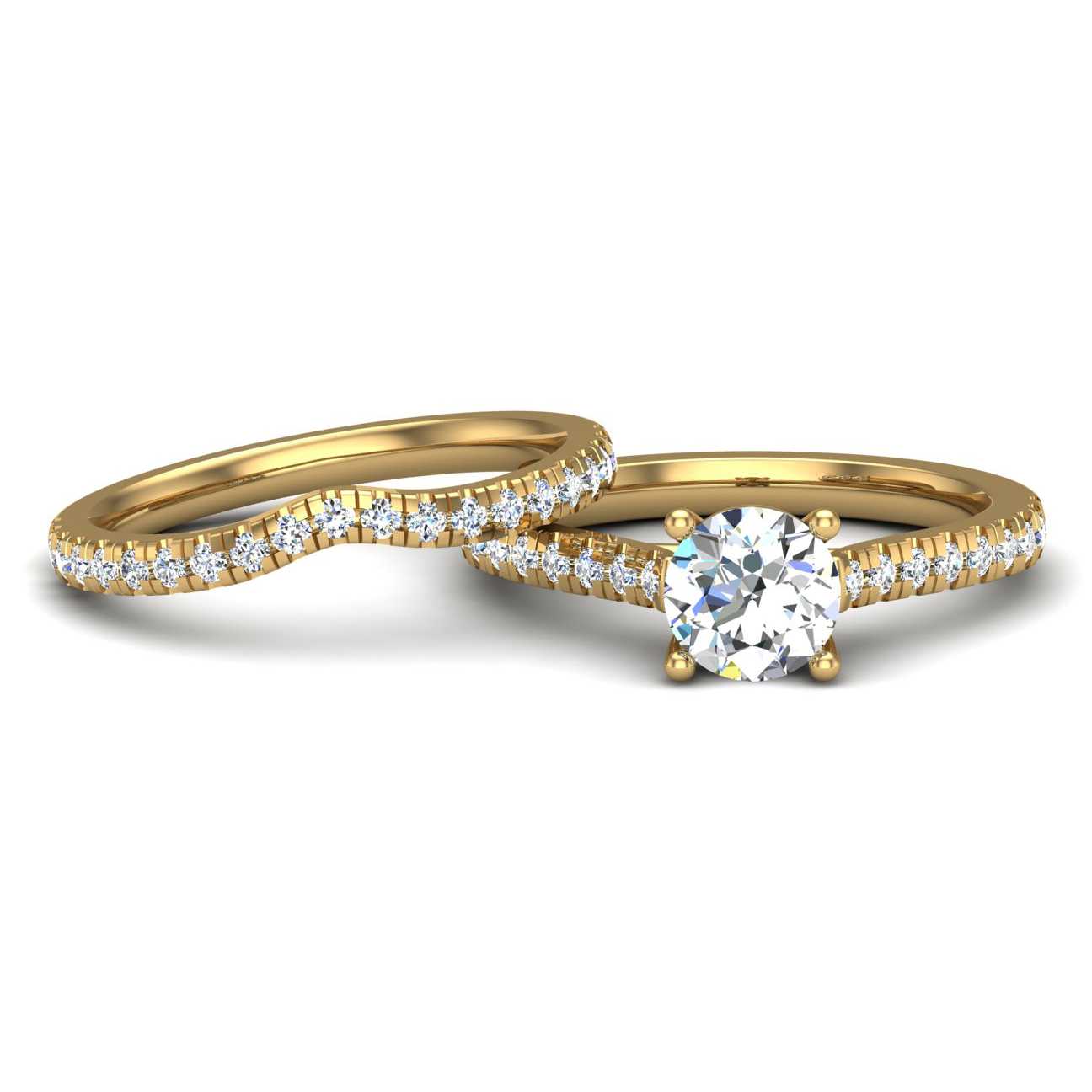 Engagement Ring Wedding Set - ERWS0100-1.00RB