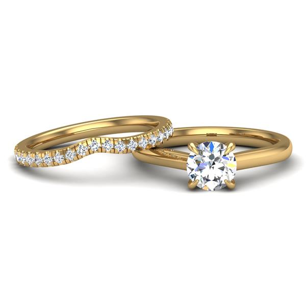 Engagement Ring Wedding Set - ERWS0103-1.00RB