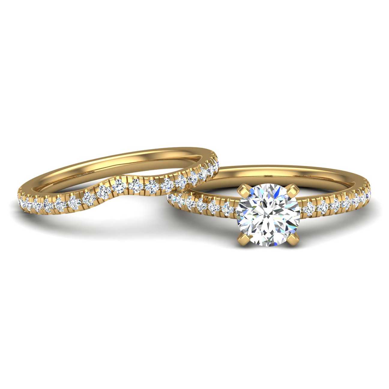 Engagement Ring Wedding Set - ERWS0106-1.00RB