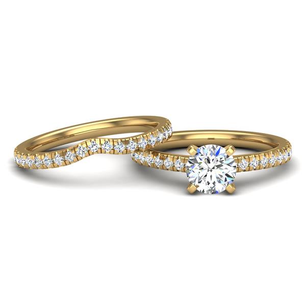 Engagement Ring Wedding Set - ERWS0108-1.00RB