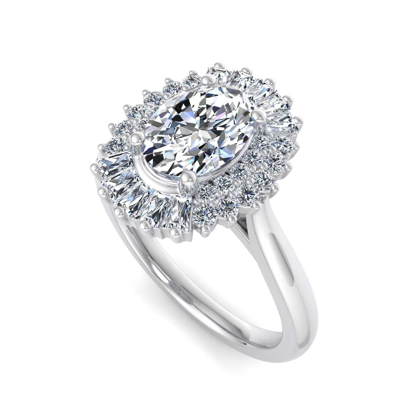 Engagement Ring ERHL0189-1.00OV