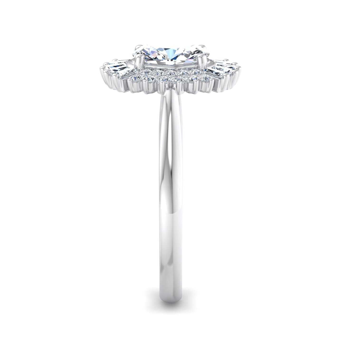 Engagement Ring ERHL0189-1.00OV