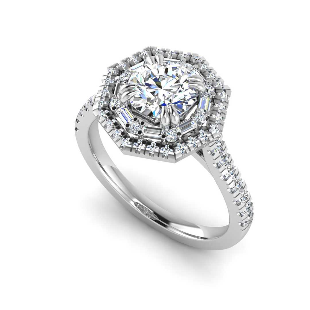 Engagement Ring ERHL0192-1.00RB