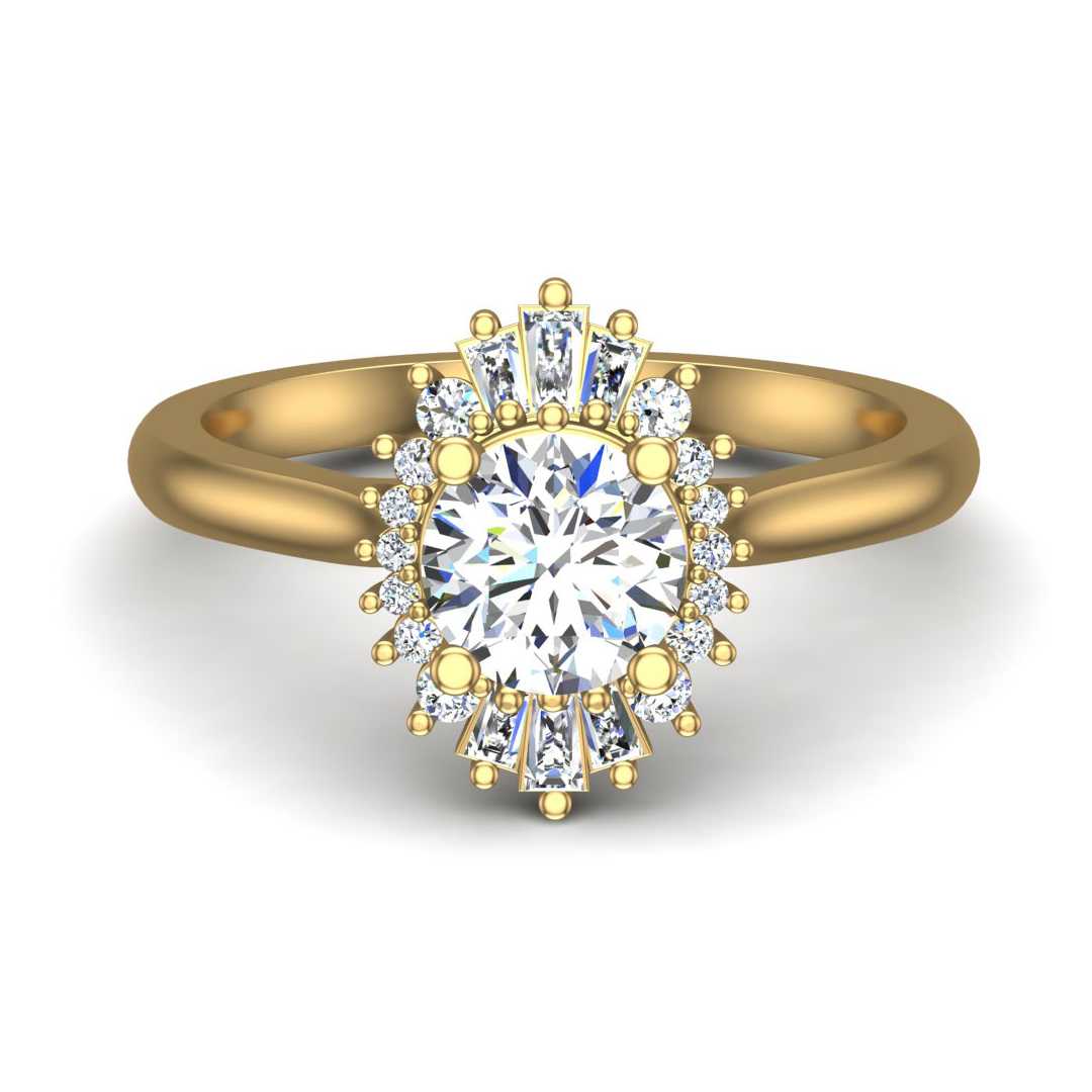 Engagement Ring ERHL0175-1.00RB