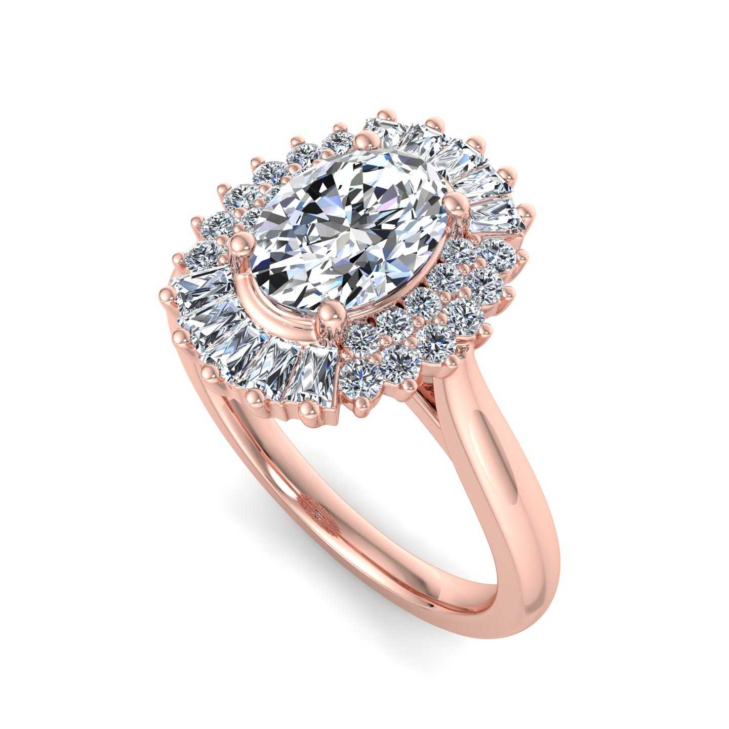 Engagement Ring ERHL0189-1.00OV